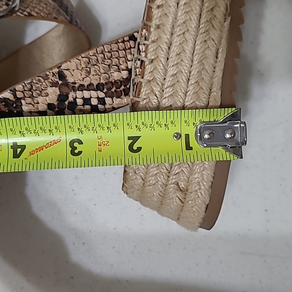 Circus by Sam Edelman Brown Snake Print Platform Sandals size 8 - Picture 11 of 12